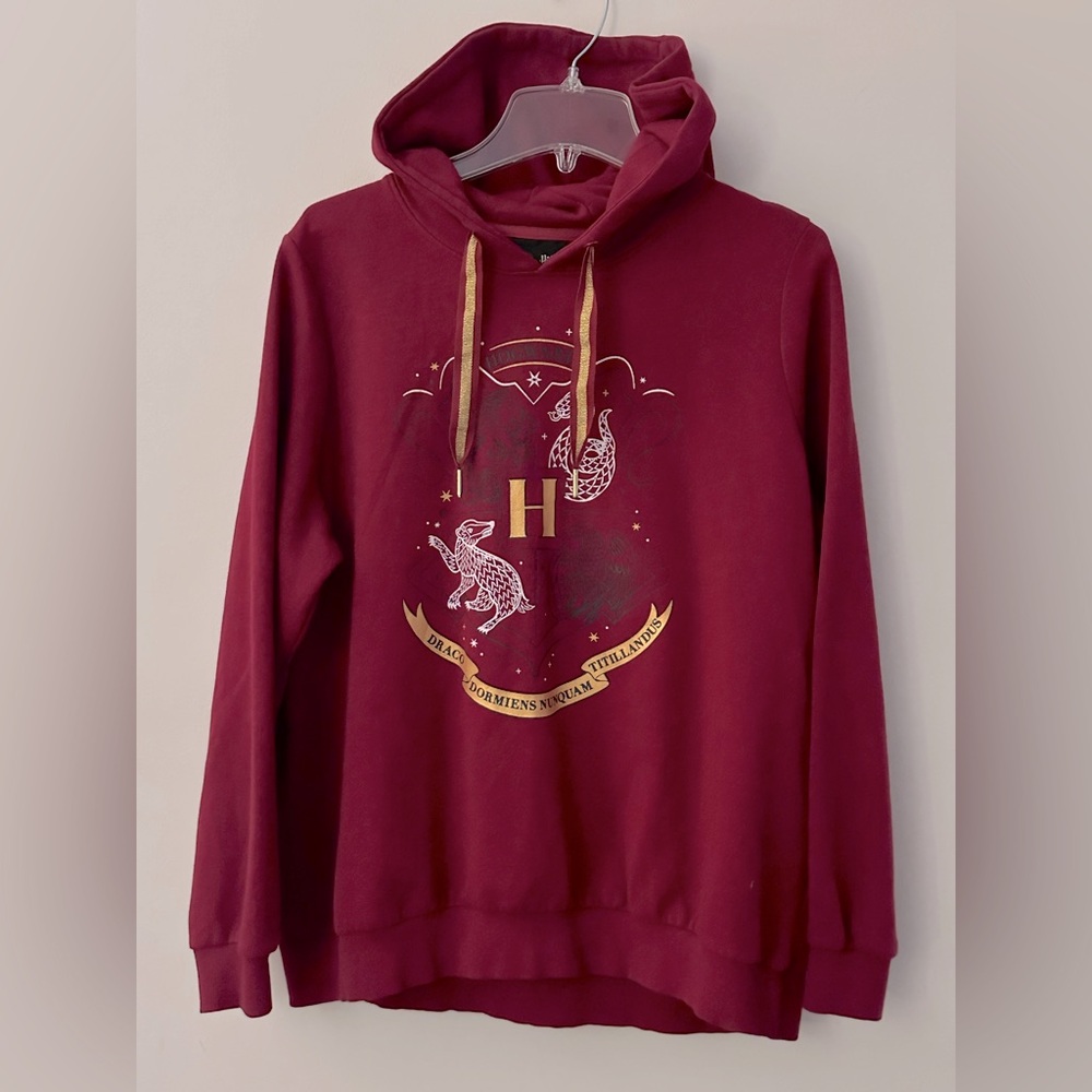 WIZARDING WORLD || Harry Potter Women’s Maroon Hoodie. Sz. XL - 16/18